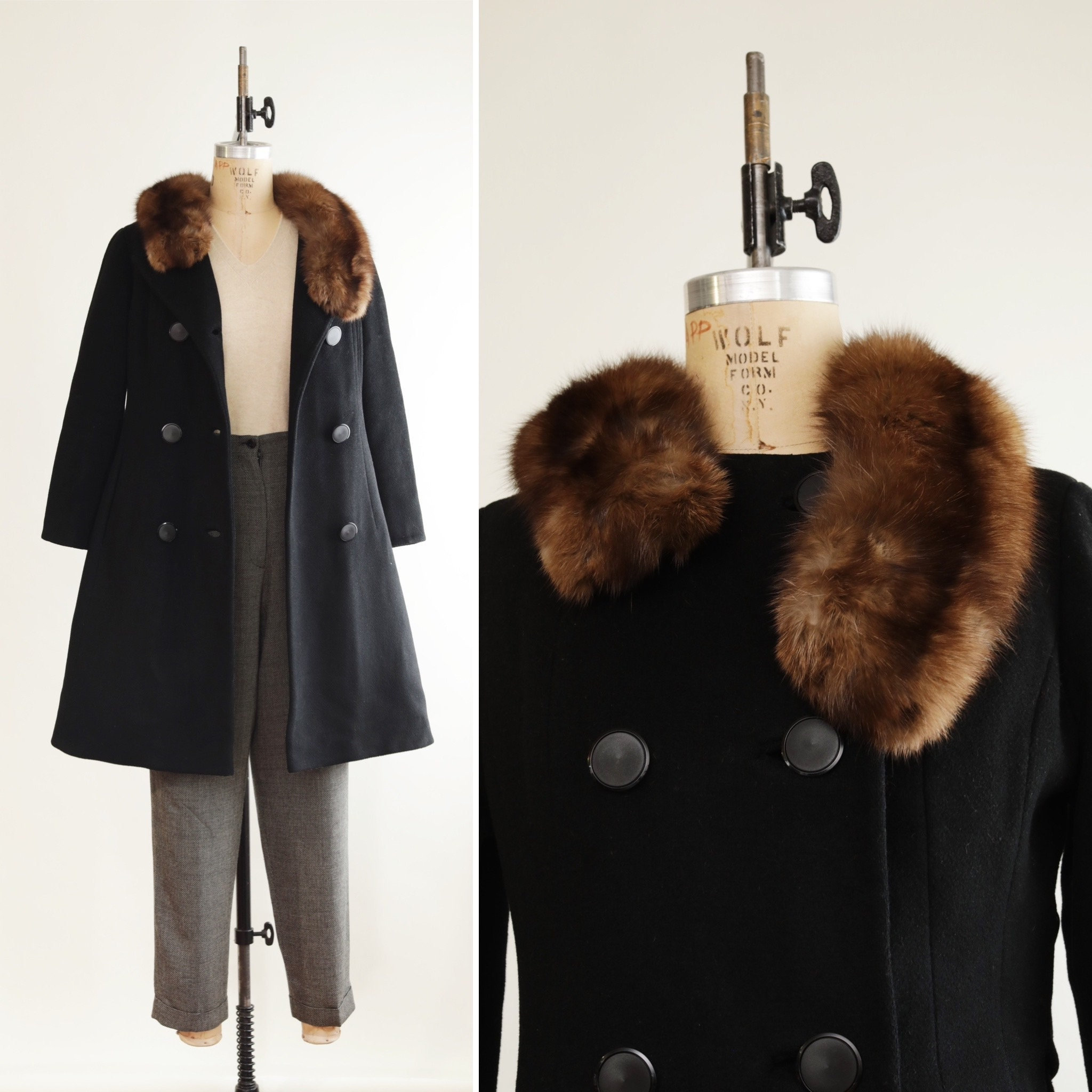 Emilio Gucci Detachable Fur Coat (Vintage)