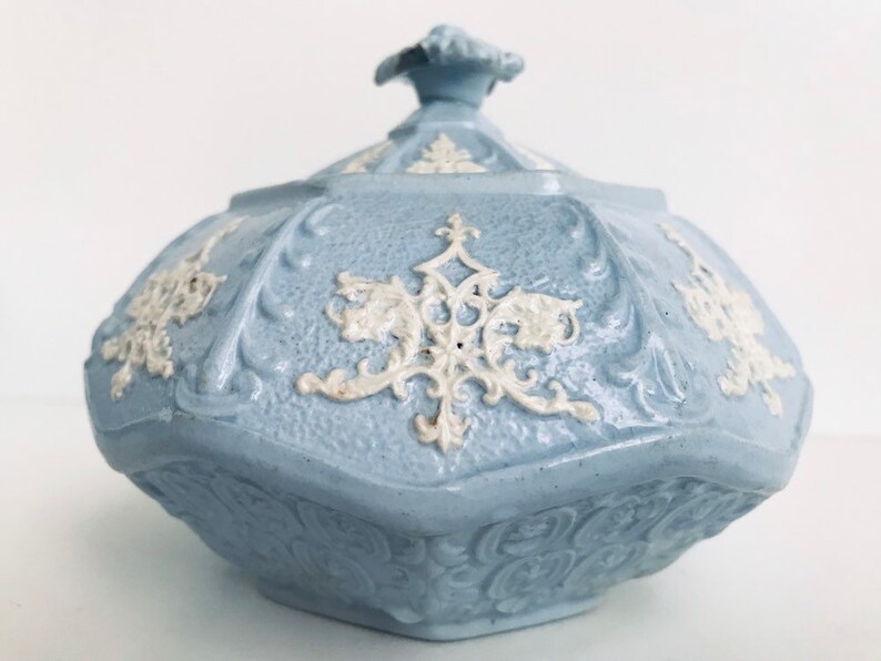 Staffordshire Blue /& White Drabware Salt Glazed Pottery Bowls \u2022 Wedgwood Blue Jasper Ware Style Stoneware Relief \u2022 Antique English 19th C
