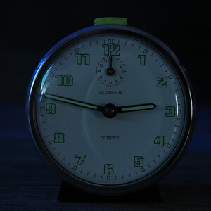 Rockabilly alarm clock Dugena Duet mechanical: 50s/60s lifestyle as soon as you get up 5C image 7