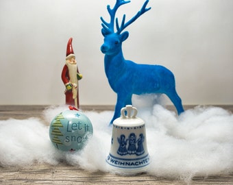 Christmas bell - Berlin Design - 1973 - blue porcelain - Made in Germany - 8D3 - TOP condition - limited