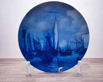 Collection plate Berlin Design - Series: Van de Felde - Überfahrt Karl - blue porcelain - Edition 5,000 - Made in Germany - 9E2 - TOP condition