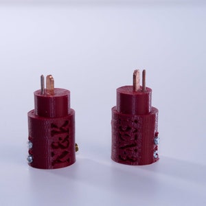 Speaker plug pair for Goodmans speakers with DIN-like connector semiconductor for cables up to 4 square millimeters LSDN-3 image 4