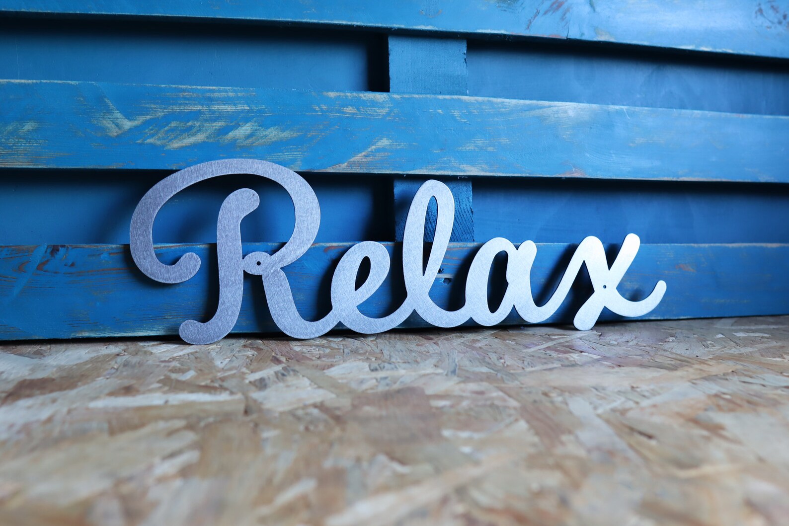 Relax Metal Sign Relax Word Sign Metal Wall Art Steel Wall Etsy
