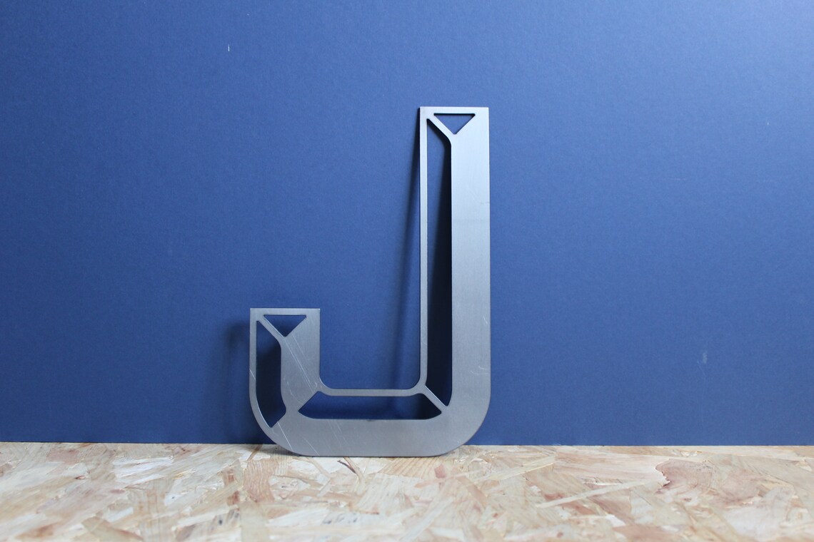 Large Metal Letter 3D Industrial Style Steel Lettering 3D | Etsy