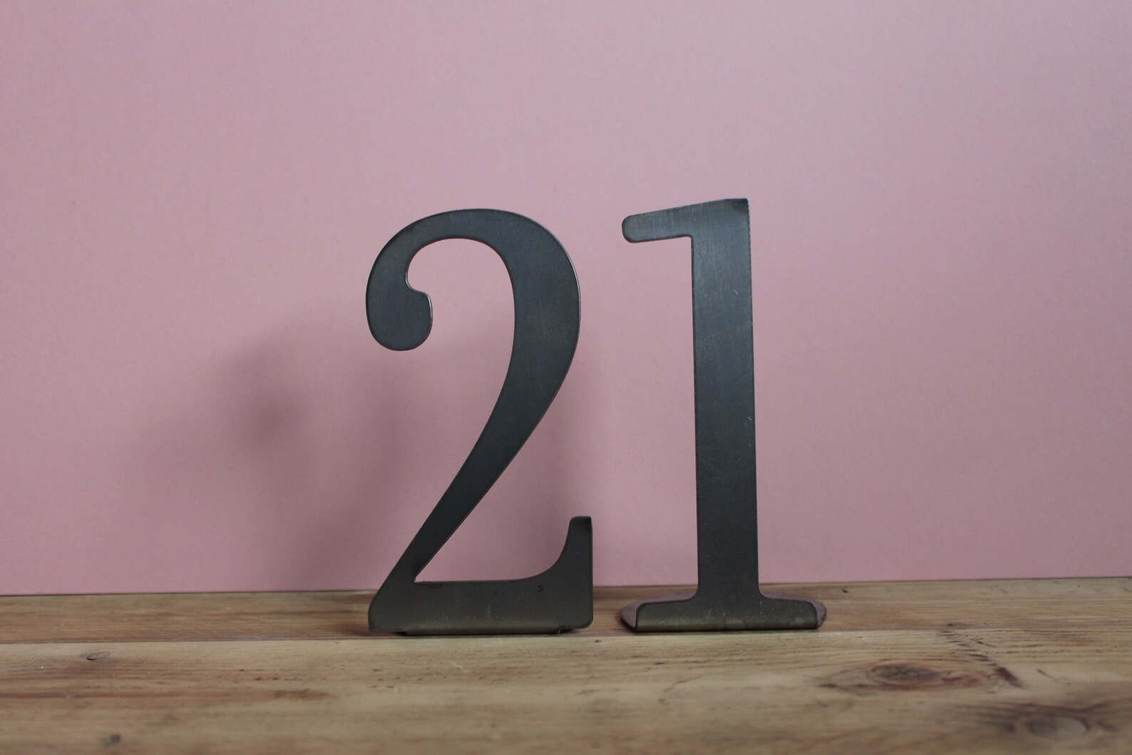 Metal Number Freestanding Table Numbers Free Standing Metal Etsy