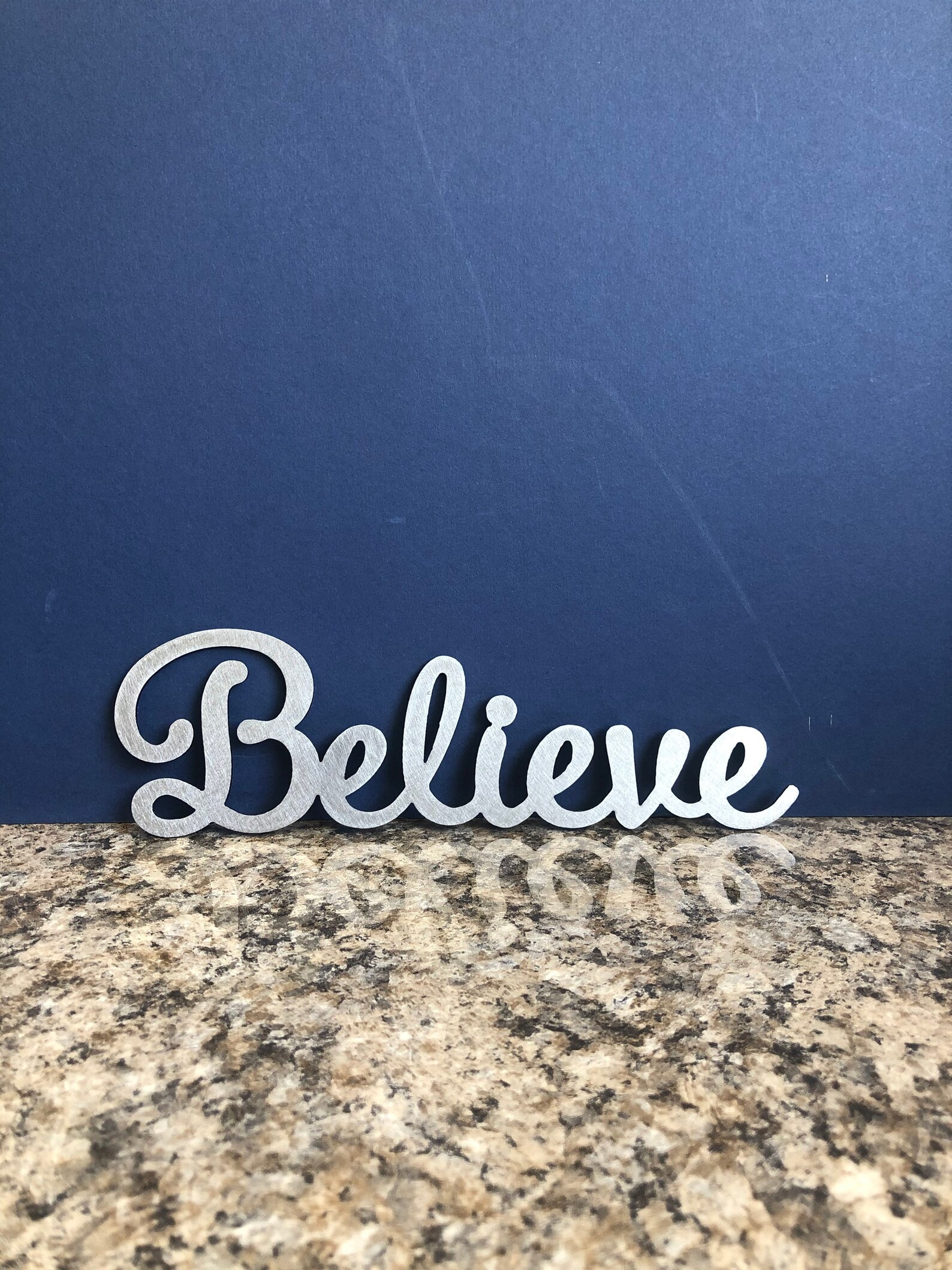 Believe Metal Sign Believe Word Sign Metal Wall Art Wall Etsy UK