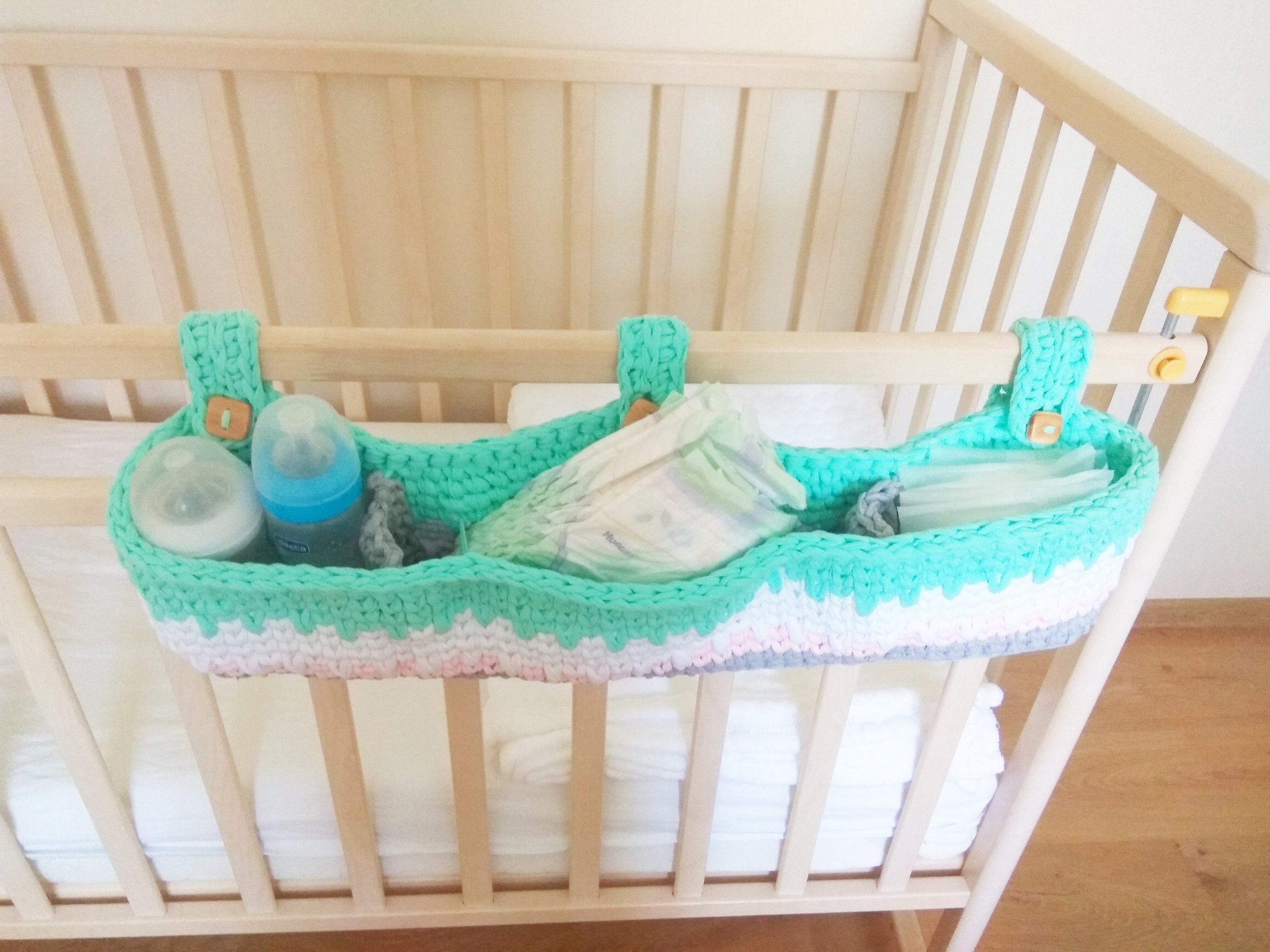Crib organizer / Home Decornew born/ Storage Basket /eco Etsy