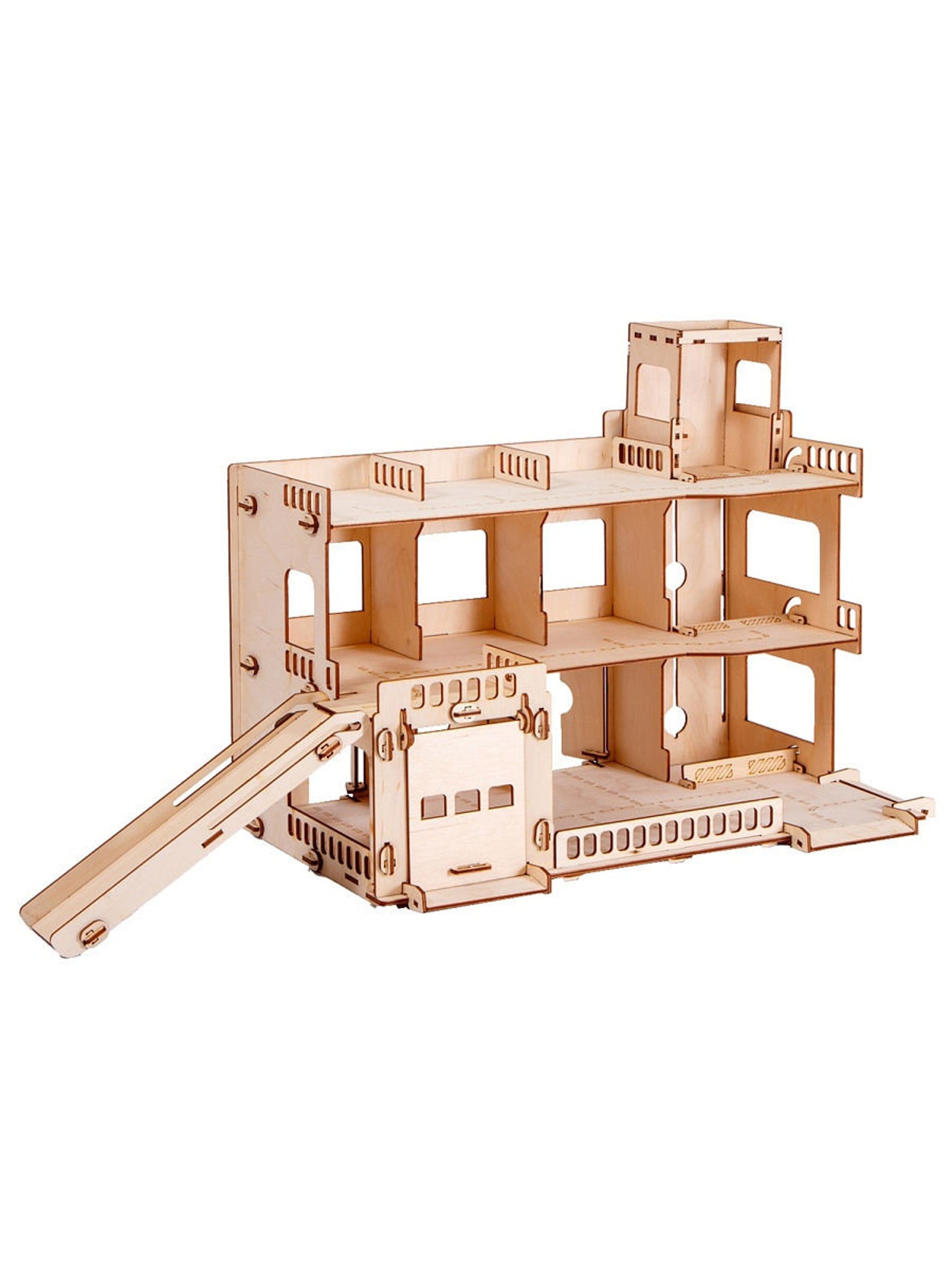 Wooden garage Parking Wooden Parking Garage / Wooden Park Etsy