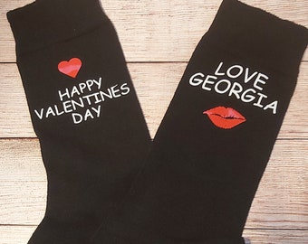 Novelty socks for valentines day, birthday, anniversaries, gift, girlfriend, wife, present, socks personalised
