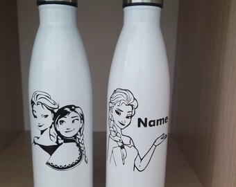 Personalised Frozen Elsa  500ml insulated water bottle vacuum flask thermal sport  chillie