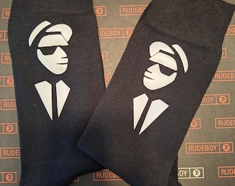 ska, reggae, madness novelty socks, 2 tone, rude boy, specials , stocking filler