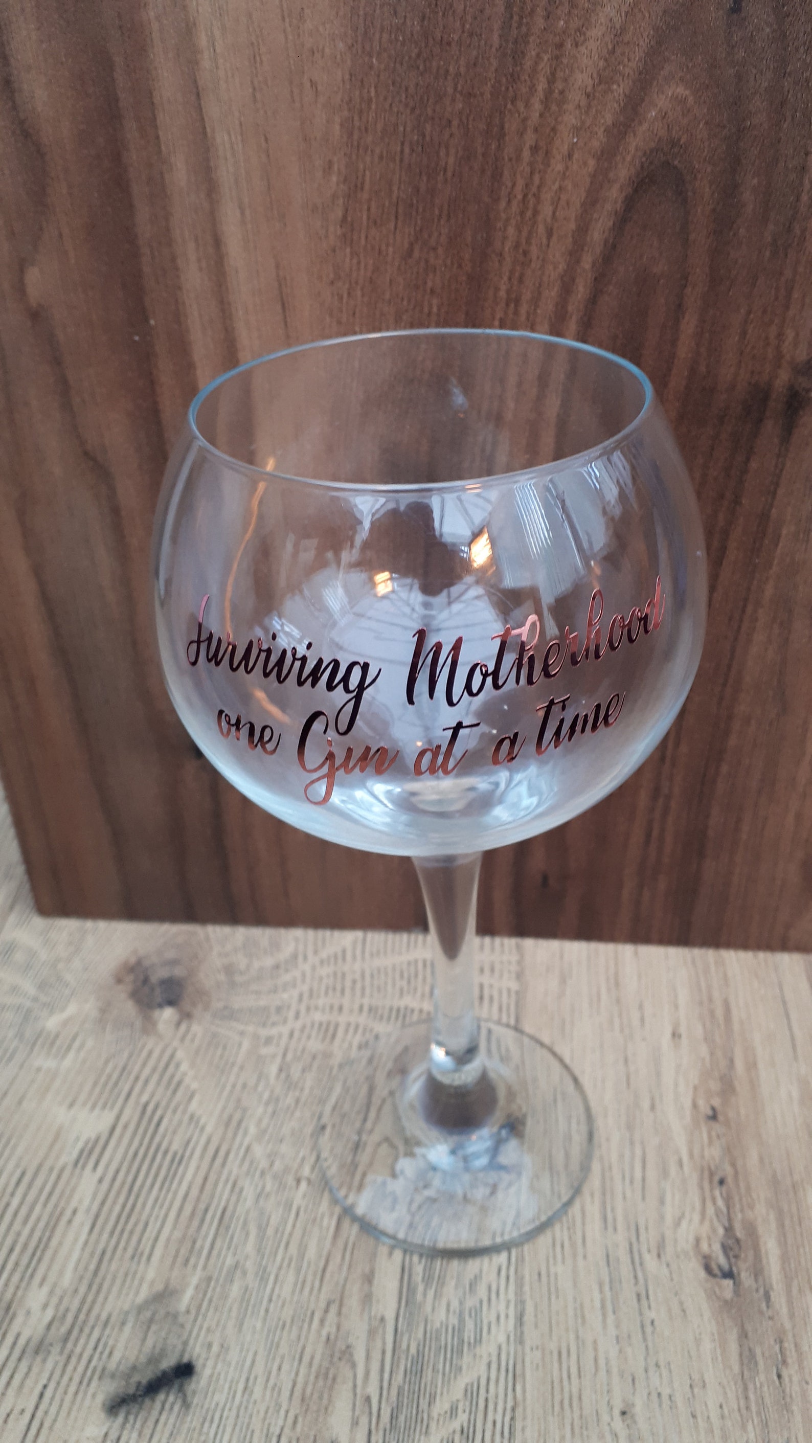 Extra Large Gin Glass With Slogan Taking Motherhood One Gin at Etsy