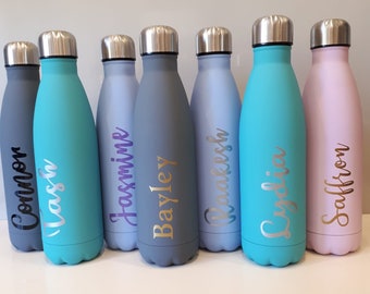 500ml vacuum water bottle.chilly chillie hydrate metal gift present mothers day keeps heat and coolness personalized