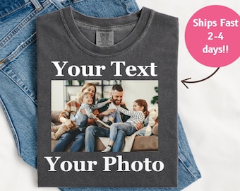 Custom Photo Shirt, Custom T-Shirt, Custom Picture Shirt, Personalized Photo Print Tee, Custom Printing T-Shirt, Photo Shirt, Picture Shirts