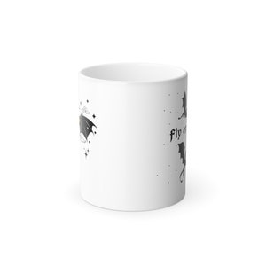 Color Changing Fly or Die Fantasy Dragon Mug, Dragon Coffee Mug, Fantasy Reader, Fantasy Book Mug, Bookish Dragon, Mug for Fantasy Reader image 4
