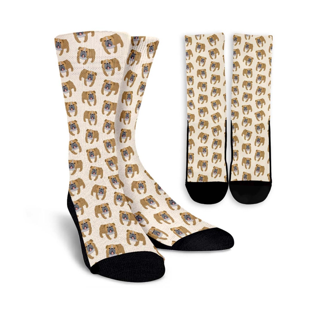 English Bulldog Socks, English Bulldog Dog Socks, Dog Lovers, Dog Gift