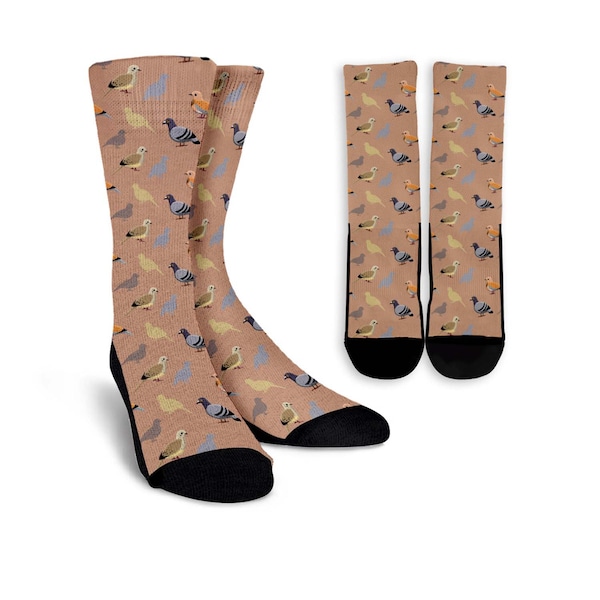 Pigeon Socks, Bird Socks, Pigeon Lovers, Pigeon Gift, Cute Bird Personalized, Fathers Day Mothers Day