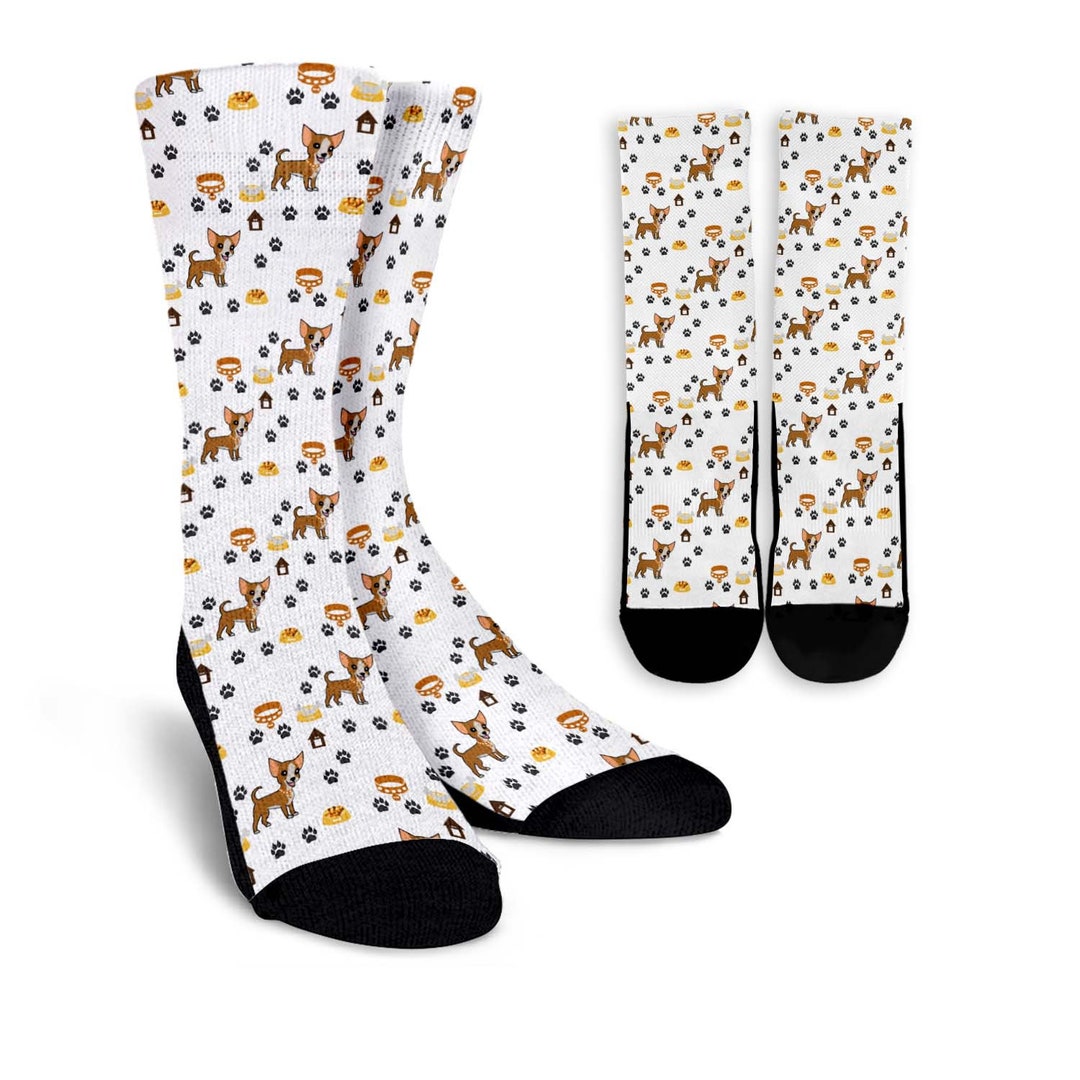 Chihuahua Socks, Chihuahua Dog Socks, Dog Lovers, Dog Gift, Cute Dog