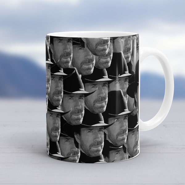Chuck Norris Mug | Chuck Norris Coffee Cup | Legendary Chuck Norris Merch | 11oz & 15oz Chuck Norris Fans Tea Cup