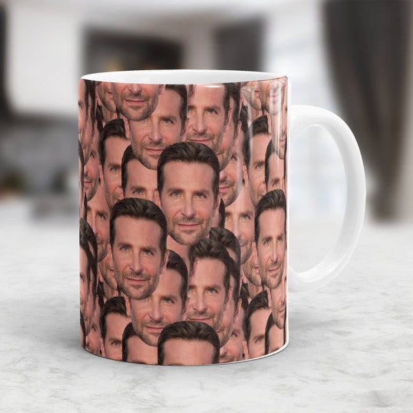 Bradley Cooper Mug | Bradley Cooper Coffee Cup | Legendary Bradley Cooper Merch | 11oz & 15oz Bradley Cooper Fans Tea Cup