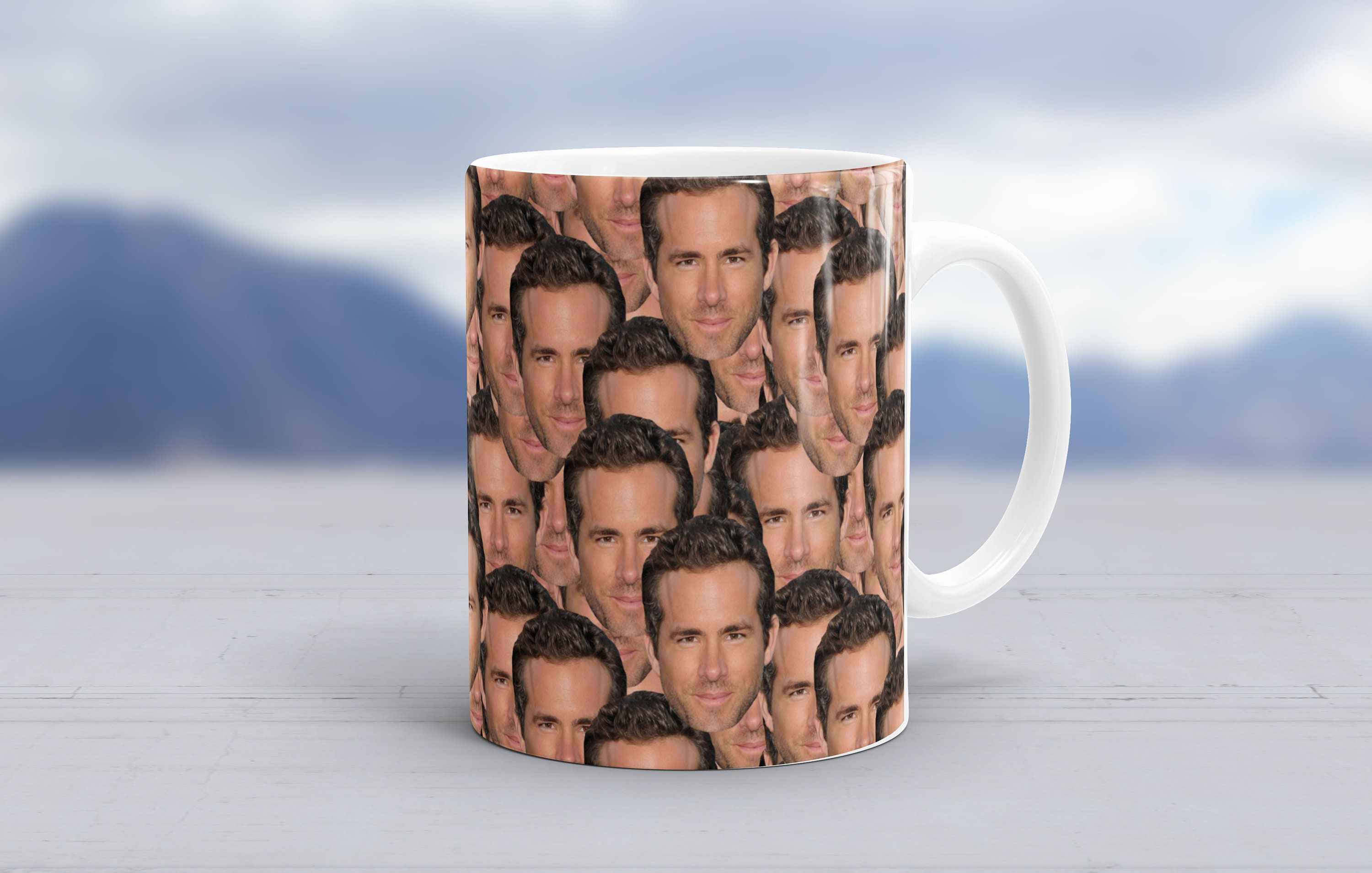 Ryan Reynolds Coffee Mug Fan Gift for Best Friend Gift for Women Superhero  Gift for Men Gag Gifts Black Mugs
