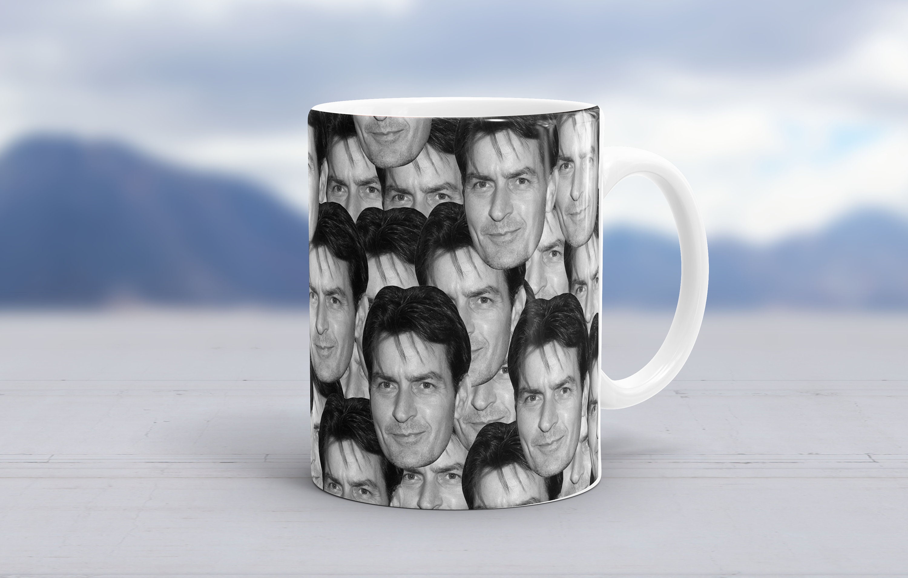 Two and A Half Men Charlie Harper Coffee Mug Cup Drinkware 16oz Ceramic New