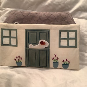 Freya’s dollhouse ready for a tea party