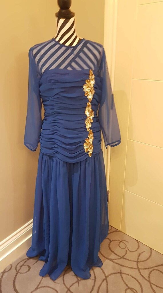 royal blue dress for christmas party