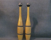 Pair of Indian Exercise Clubs 1 2 Pound Each