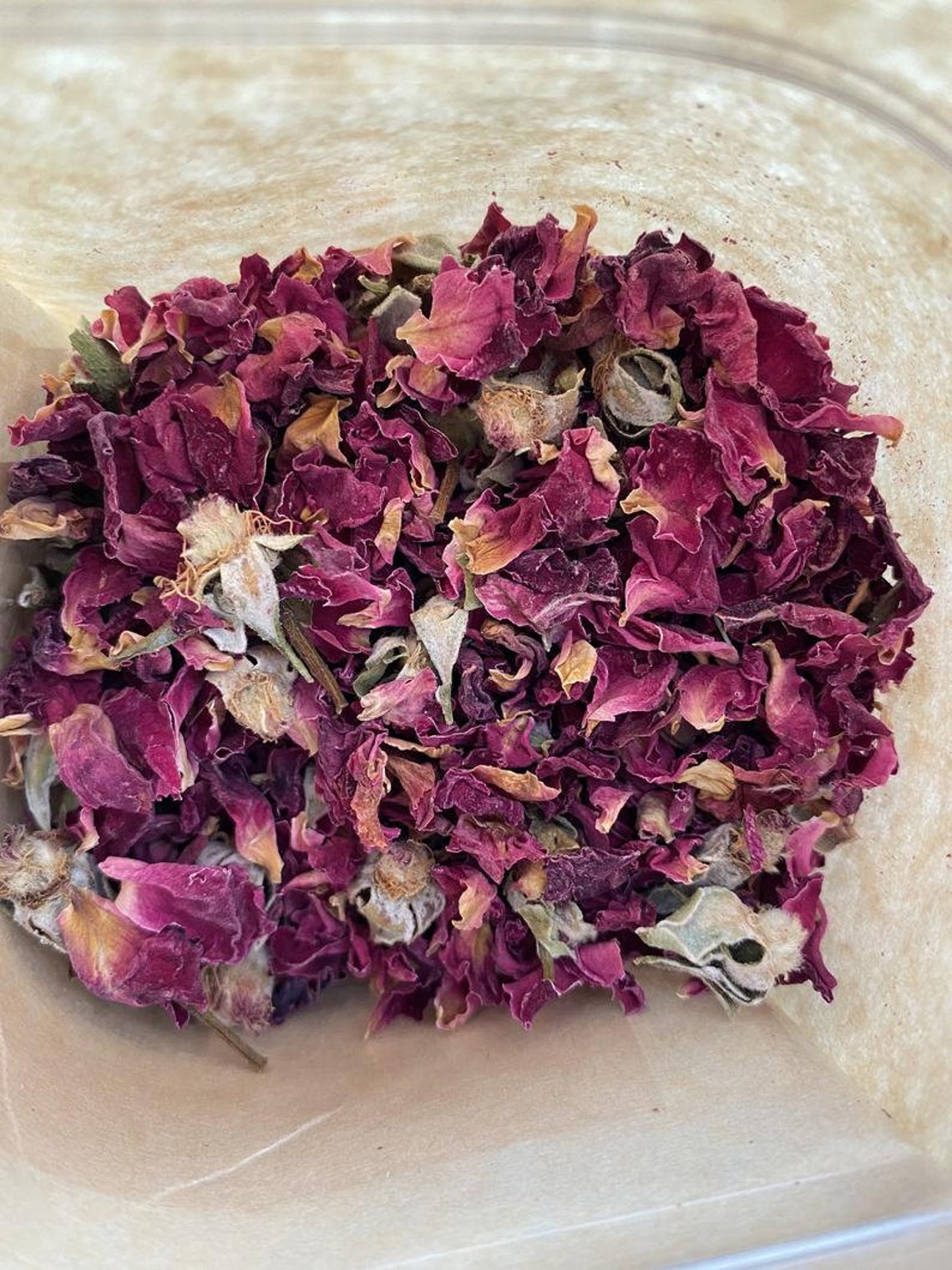 Organic Dried Rose Buds & Petals Dried Herbs Red Rose Etsy