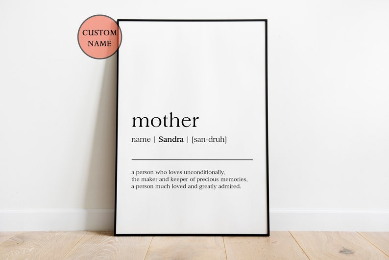definition of mother online instant download etsy
