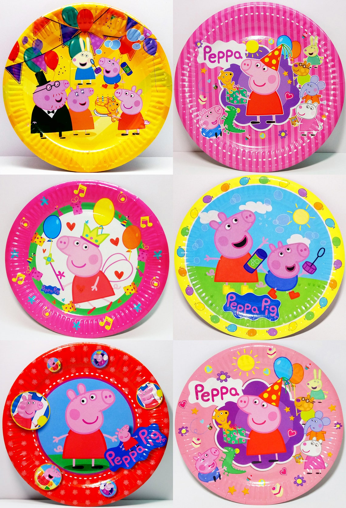 Party paper plates Set of 10 plates Birthday decoration Etsy