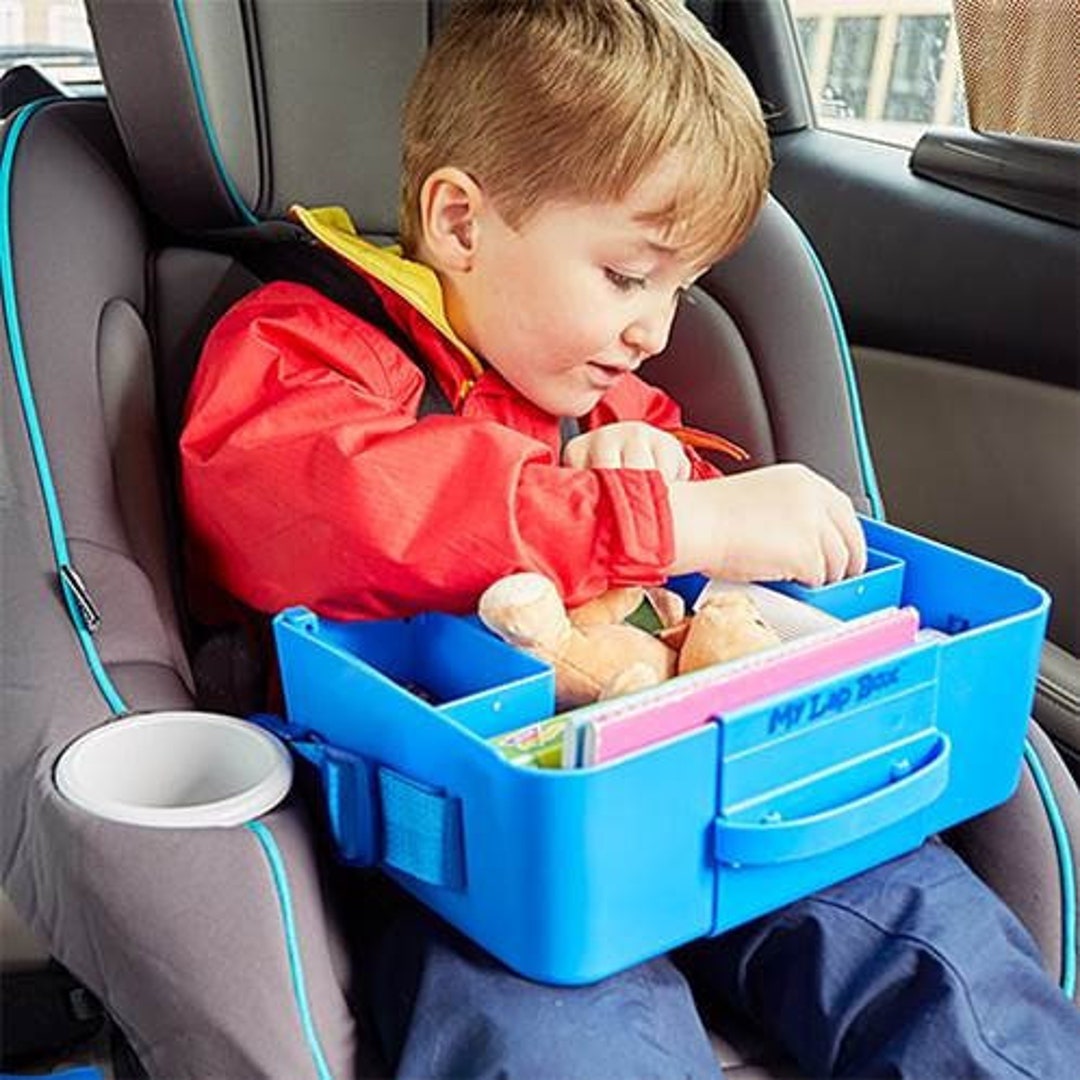 Kids Travel Tray Car Seat Travel Tray Toddler Travel Essentials Activity  Tray Table Travel Organizer Waterproof Surface Dry Erase Board NEW 