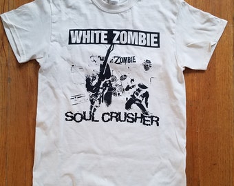 Chemise sérigraphiée Zombie - Soul Crusher Heavy Metal blanche