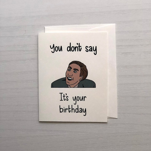 Nic Cage Card