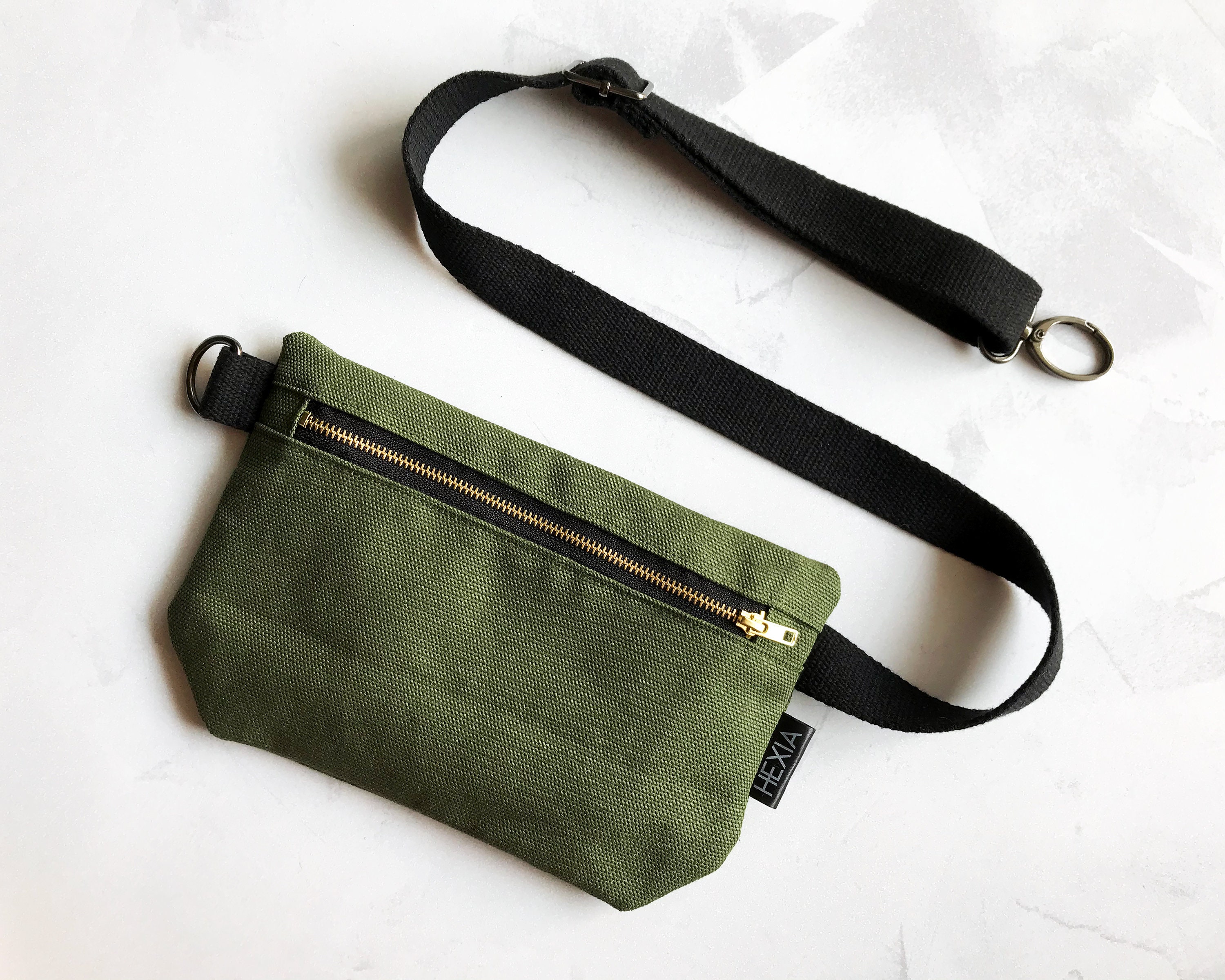 olive green fanny pack