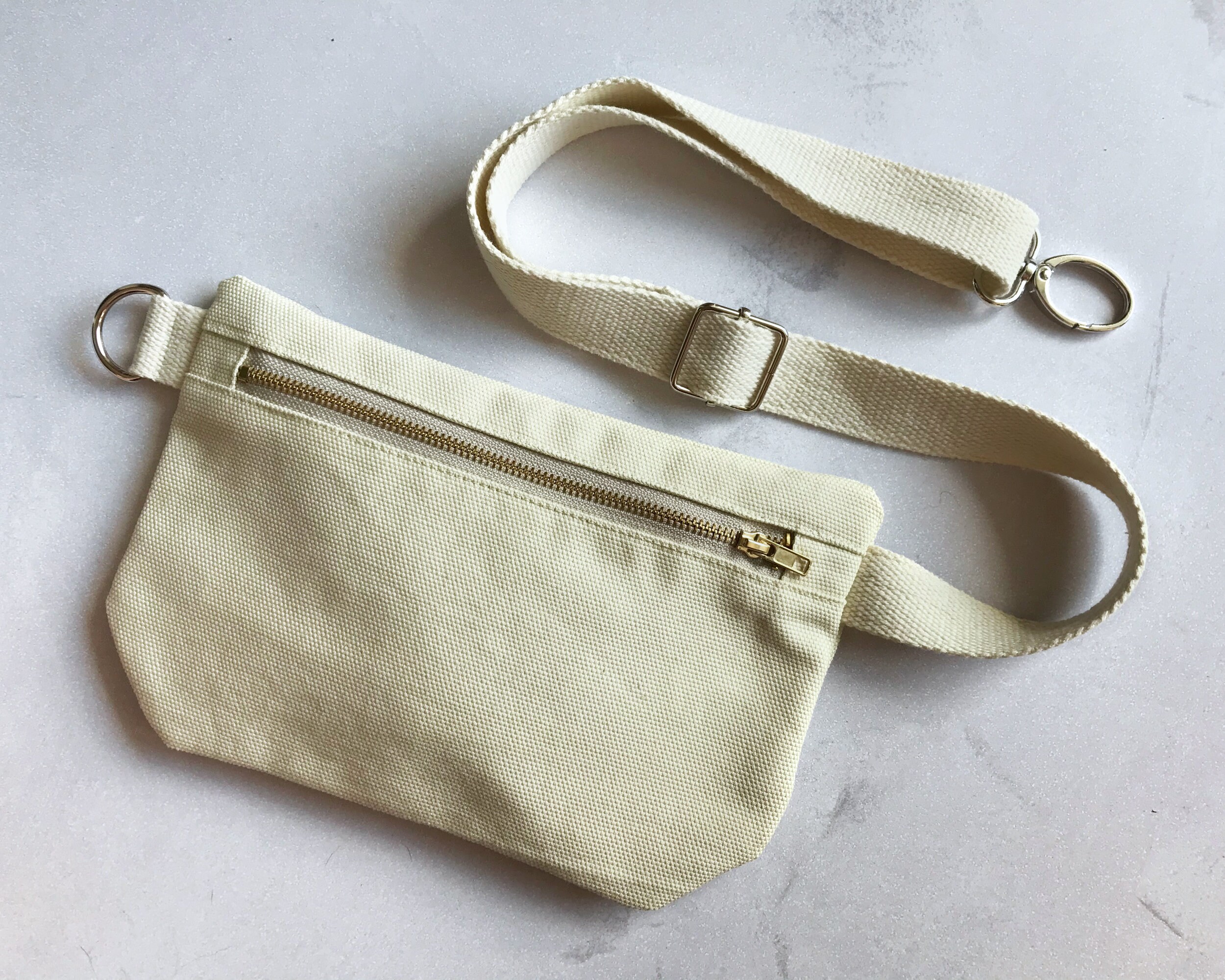 Fanny pack for women. Light beige hip belt bag from water | Etsy