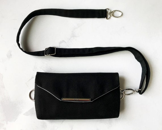 black envelope purse