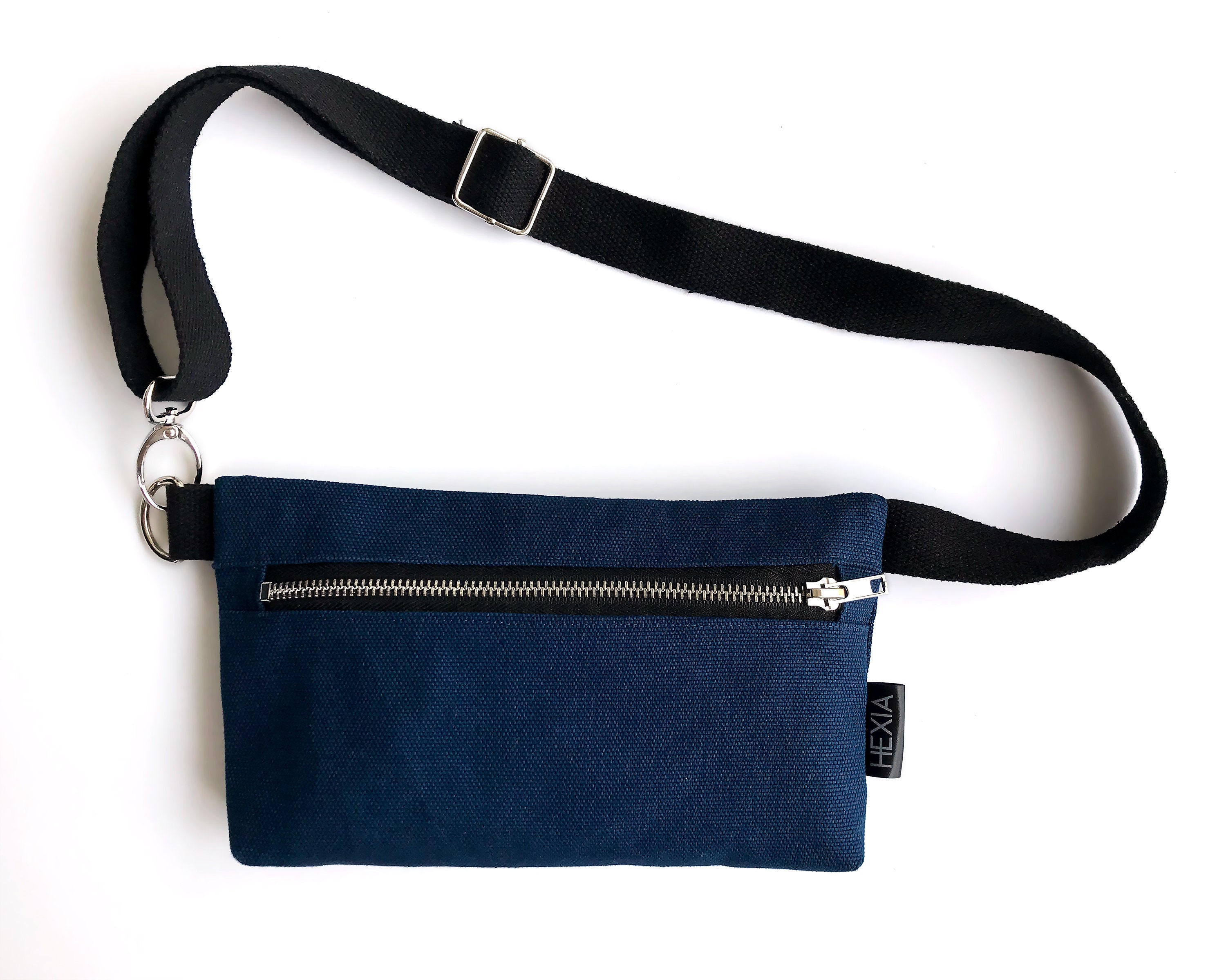 Dark Blue Fanny Pack for Women. Canvas Belt Bag Wear on the - Etsy