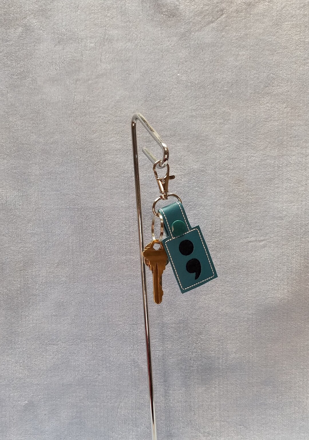 Semicolon Key Chain or Zipper Pull - Etsy