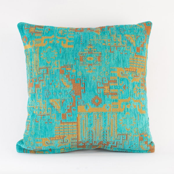 Blue Boho Pillow Etsy