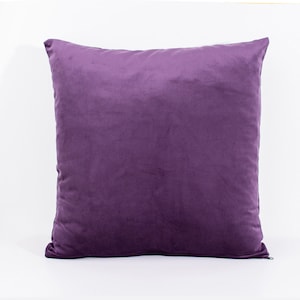Dekorative Kissenhülle lila, lila Kissen sham, lila Kissen Dekor, lila Kissen Samt, Samt Wurfkissen, Samt Akzent Kissen.