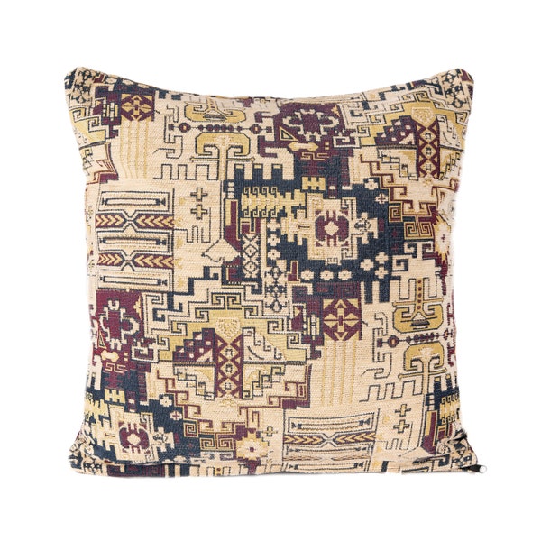 Kilim cushion cover, pillow cover 18 x 18, Turkish pillow cover, throw pillow cover, boho throw pillow, outdoor pillow, kissen orientalisch.