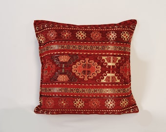 Kilim cushion Boho pillow 50\u00d750 Kilim pillow cover Turkish pillow Decorative pillow Kilim pillow Vintage pillow Home design