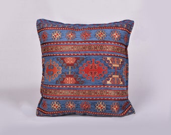 Kilim Pillow Vintage Pillow Sofa Pillow Natural Pillow Kilim Ottoman Throw Pillow 12x24 Pillow Cover Patterned Pillow 5413 Red Pillow
