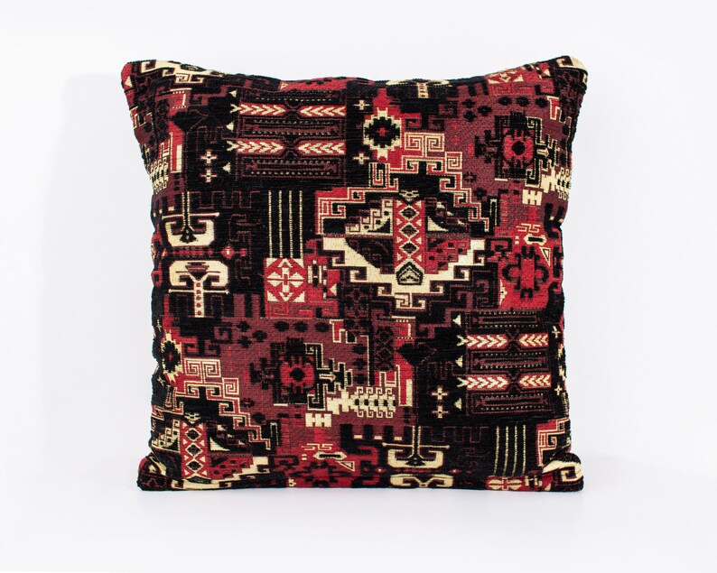Kilim Pillow Cover Turkish Pillow Cover Red Kilim Pillow Etsy