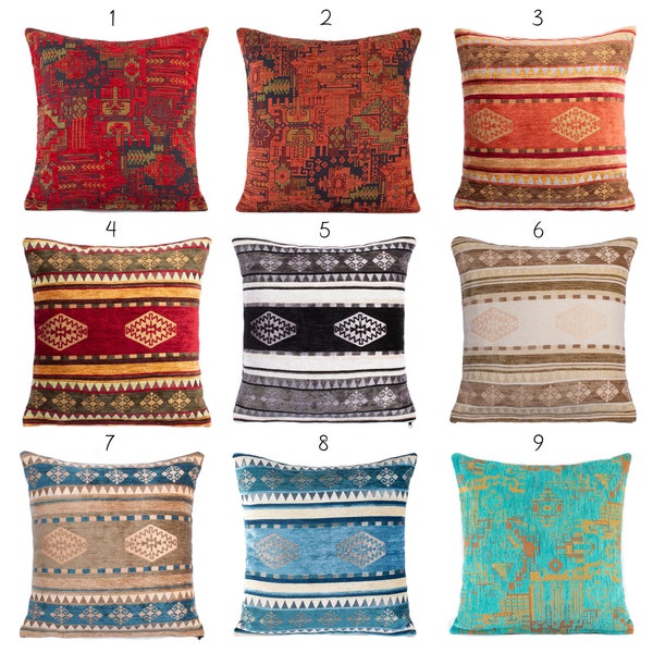 Authentic Kilim Pattern Pillow Cover, Unique Kilim Design, Perfect Gift, Turkish Kilim Inspired Pillow, Oriental Kilim Design,Ideal Gift.