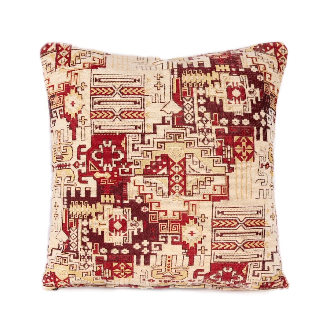Kilim Pillow Cover Turkish Pillow Cover Red Kilim Pillow Etsy