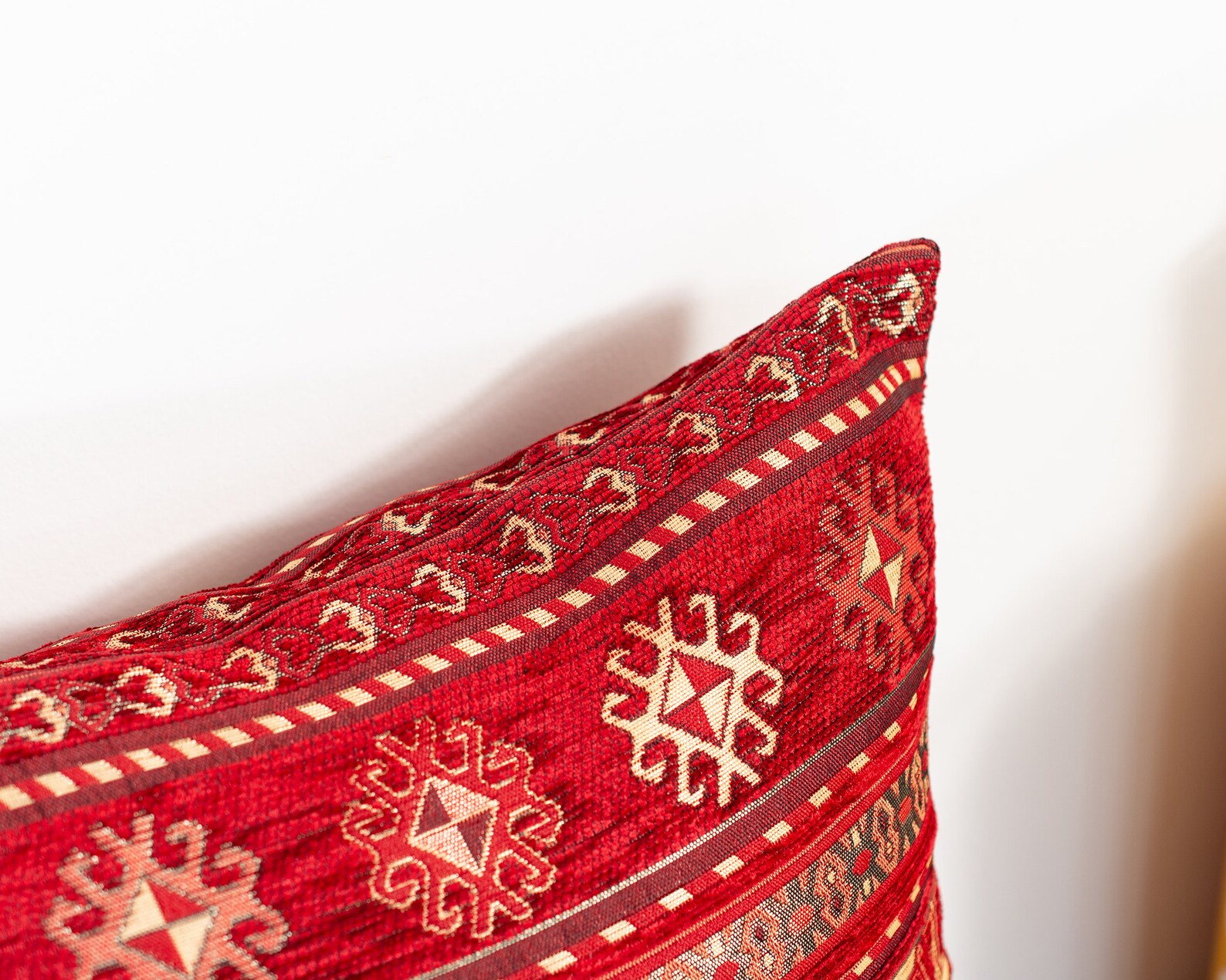 Kilim Pillow Cover Turkish Pillow Cover Red Kilim Pillow Etsy