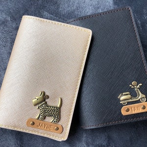 Personalised Passport Holder, Custom Passport cover, Holiday gift, Christmas, Travel Gift, Wedding, Birthday, her gift, Personalized Gift. zdjęcie 9